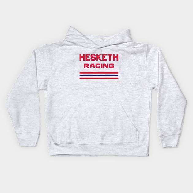 Original 1974 Hesketh Racing Grand Prix team emblem Kids Hoodie by retropetrol